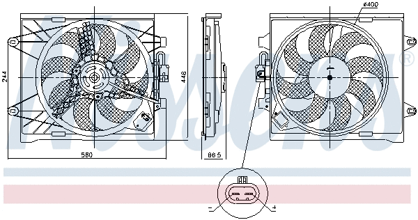 Fan, engine cooling