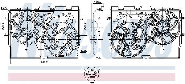 Fan, engine cooling (850005)