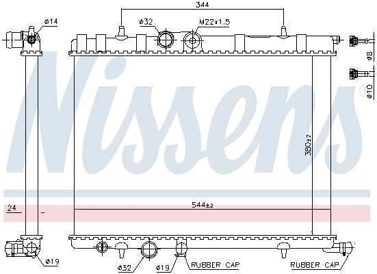 Radiator, engine cooling (697731)