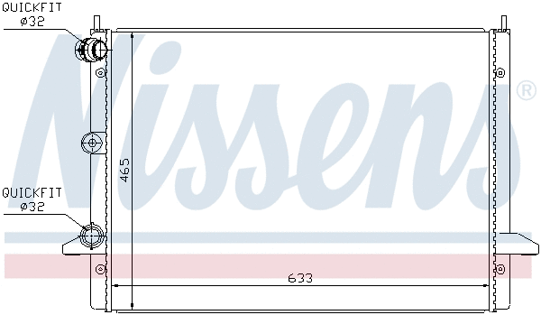 Radiator, engine cooling (697395)