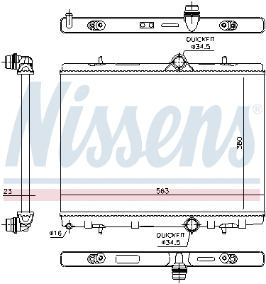 Radiator, engine cooling
