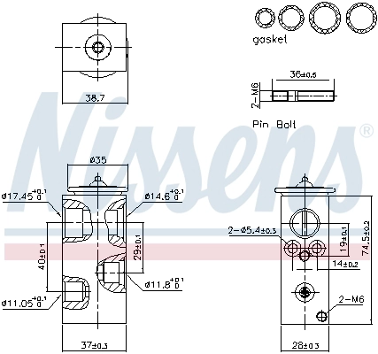 Expansion Valve, air conditioning (999456)