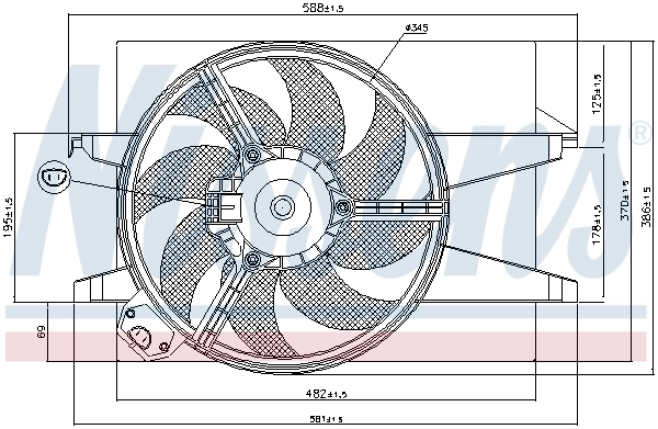 Fan, engine cooling
