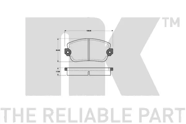 Brake Pad Set, disc brake (222311)