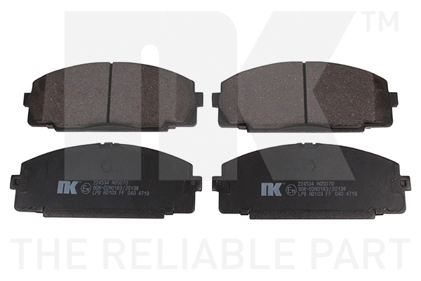 Brake Pad Set, disc brake (224534)