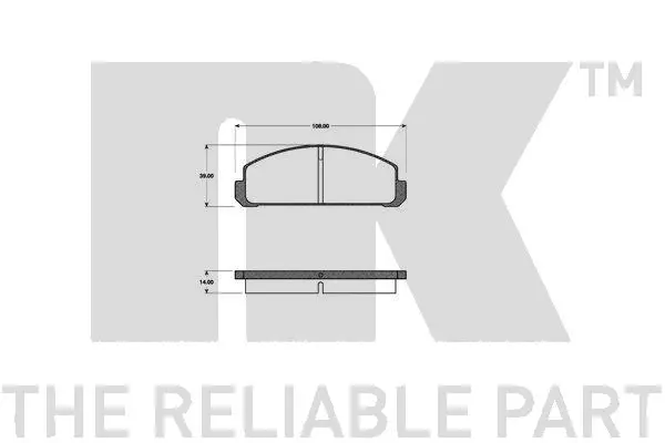 Brake Pad Set, disc brake (223203)