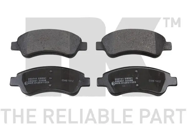 Brake Pad Set, disc brake (223741)