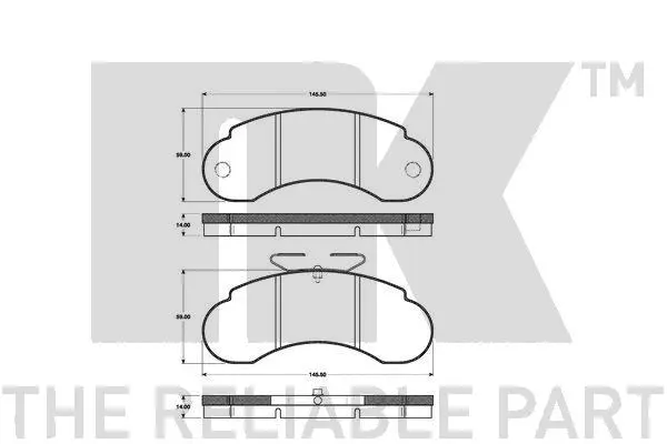 Brake Pad Set, disc brake (223311)