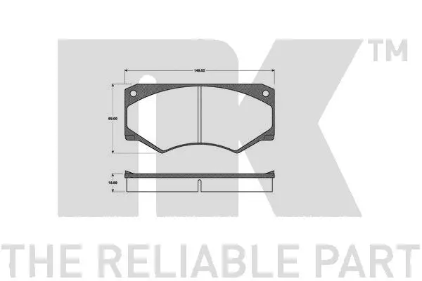Brake Pad Set, disc brake (223305)