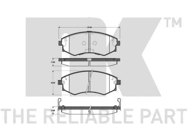 Brake Pad Set, disc brake (223405)