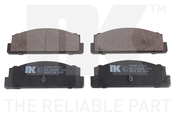 Brake Pad Set, disc brake (222306)