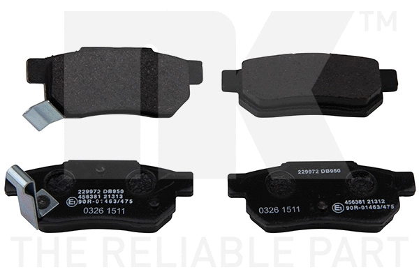 Brake Pad Set, disc brake (229972)