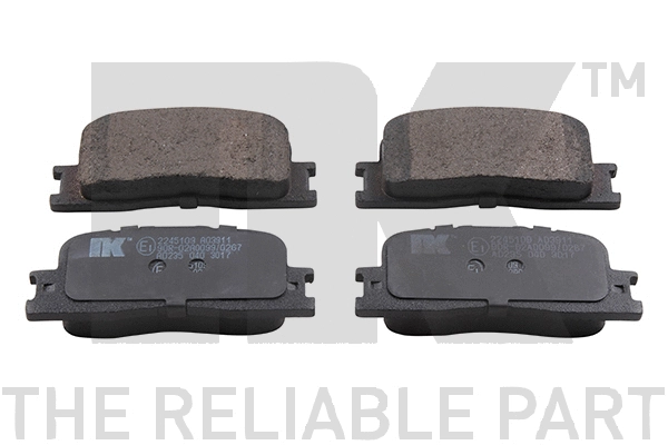 Brake Pad Set, disc brake (2245109)