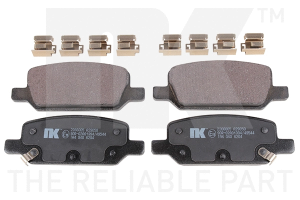 Brake Pad Set, disc brake (2266005)