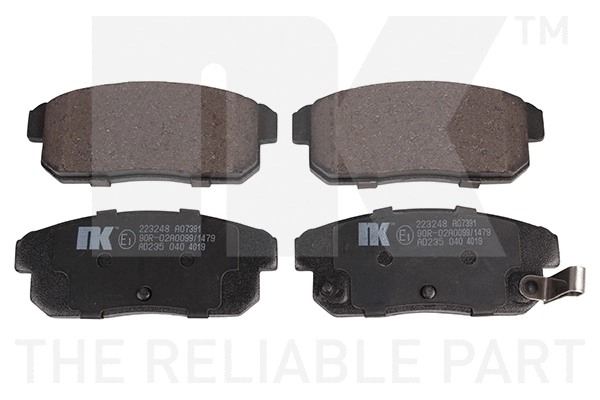 Brake Pad Set, disc brake (223248)