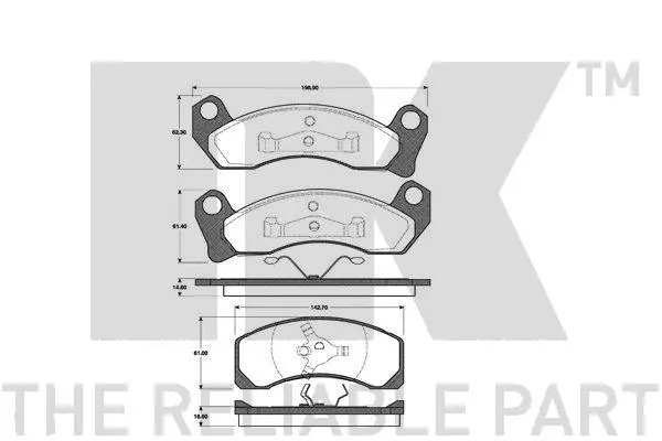 Brake Pad Set, disc brake (222523)
