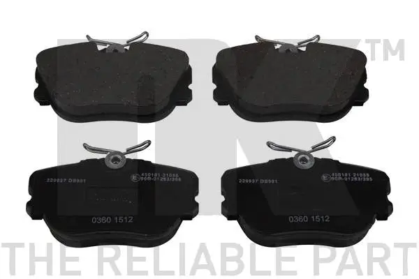 Brake Pad Set, disc brake (229937)