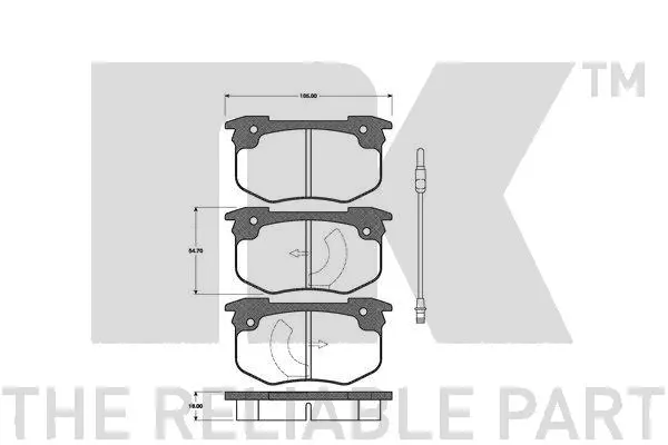 Brake Pad Set, disc brake (223922)