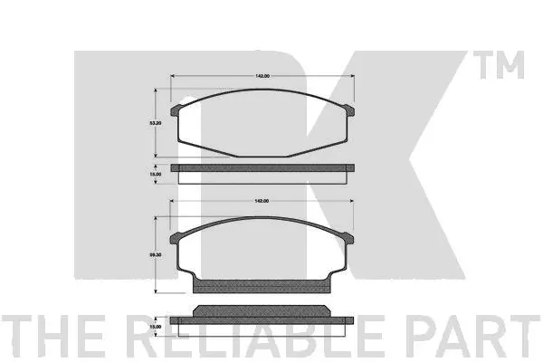 Brake Pad Set, disc brake (222227)
