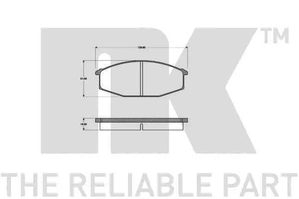 Brake Pad Set, disc brake (222210)