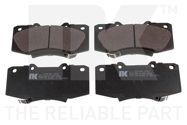 Brake Pad Set, disc brake (2245100)
