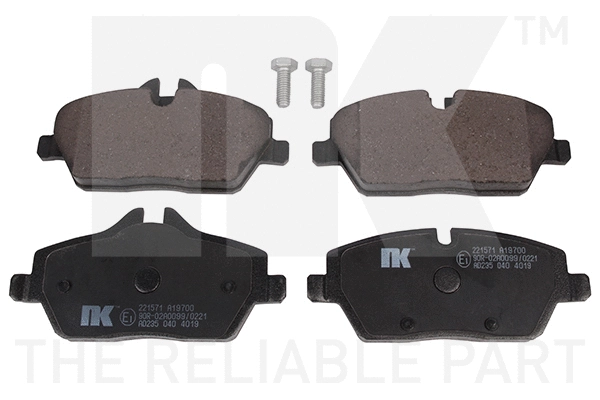 Brake Pad Set, disc brake (221571)