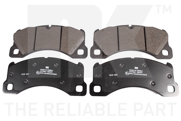 Brake Pad Set, disc brake (225618)