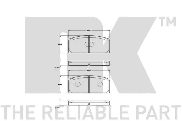 Brake Pad Set, disc brake (223903)