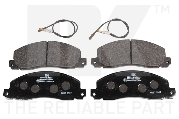 Brake Pad Set, disc brake (223919)