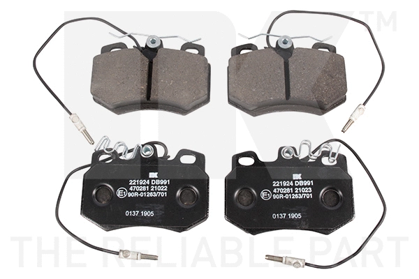 Brake Pad Set, disc brake (221924)