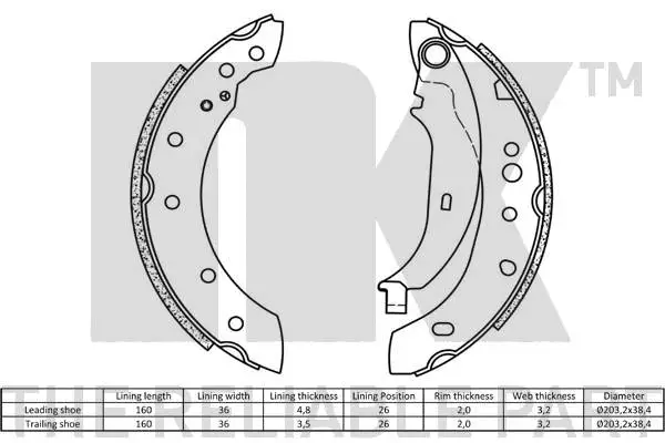 Brake Shoe Set