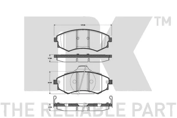 Brake Pad Set, disc brake (223423)