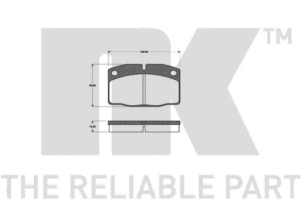 Brake Pad Set, disc brake (223602)