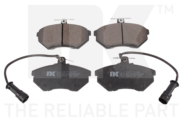 Brake Pad Set, disc brake (224717)