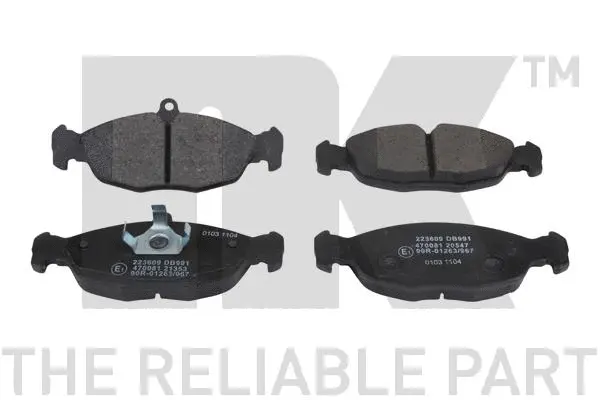 Brake Pad Set, disc brake (223609)