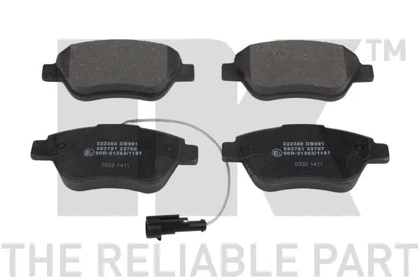 Brake Pad Set, disc brake (222380)