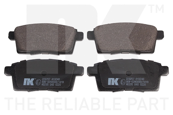 Brake Pad Set, disc brake (223257)