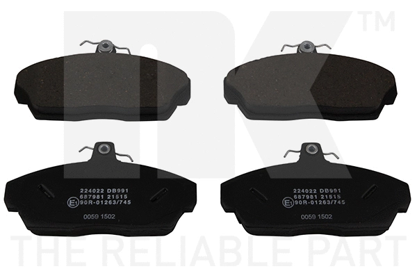 Brake Pad Set, disc brake (224022)