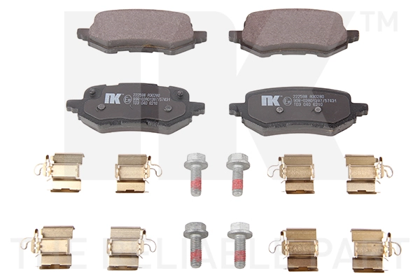 Brake Pad Set, disc brake (222598)