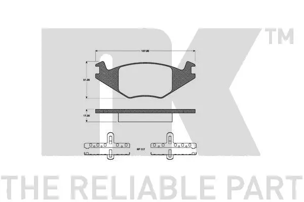 Brake Pad Set, disc brake (222337)