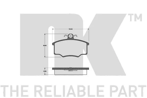 Brake Pad Set, disc brake (229945)