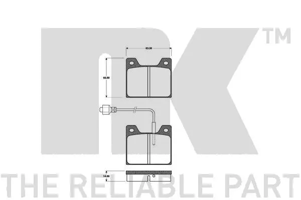 Brake Pad Set, disc brake (221808)