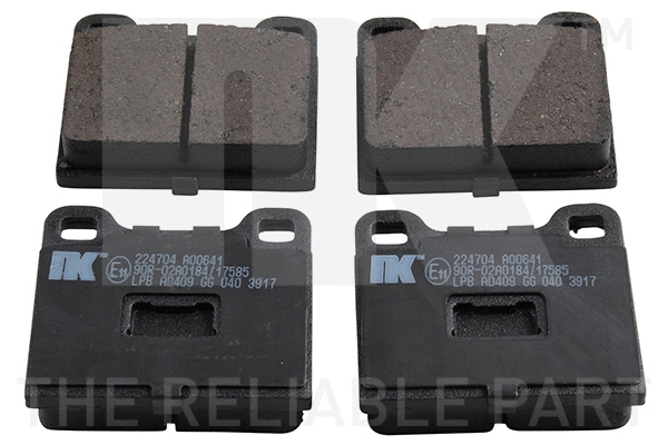 Brake Pad Set, disc brake (224704)