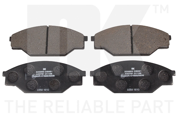 Brake Pad Set, disc brake (229963)