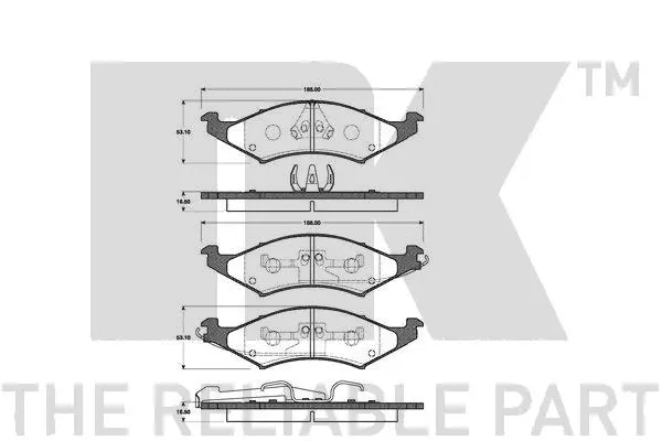 Brake Pad Set, disc brake (222540)