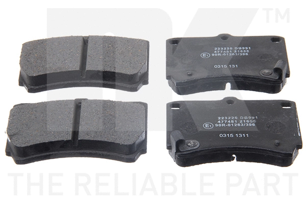 Brake Pad Set, disc brake (223220)