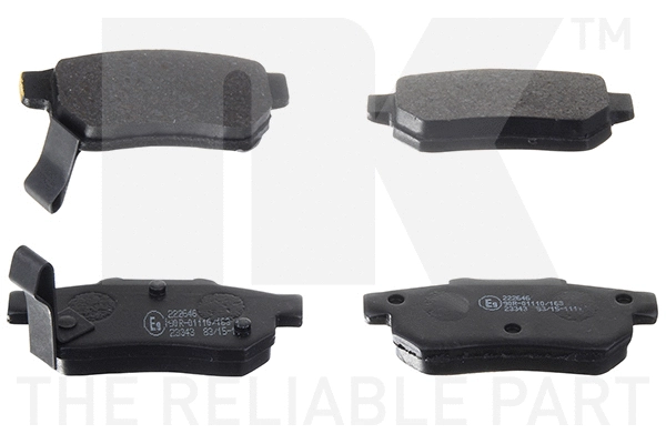 Brake Pad Set, disc brake (222646)