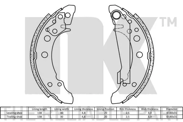 Brake Shoe Set