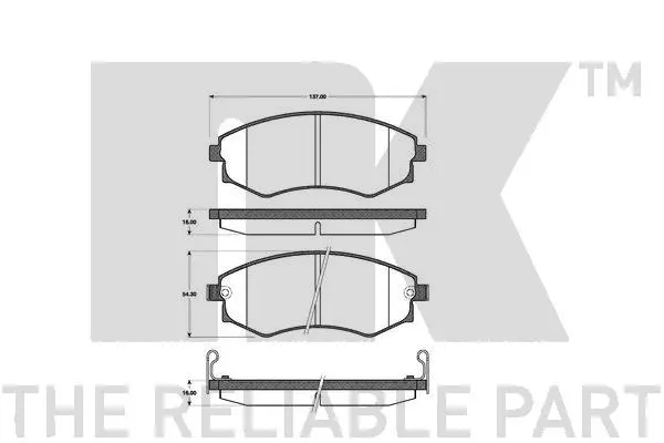 Brake Pad Set, disc brake (222252)
