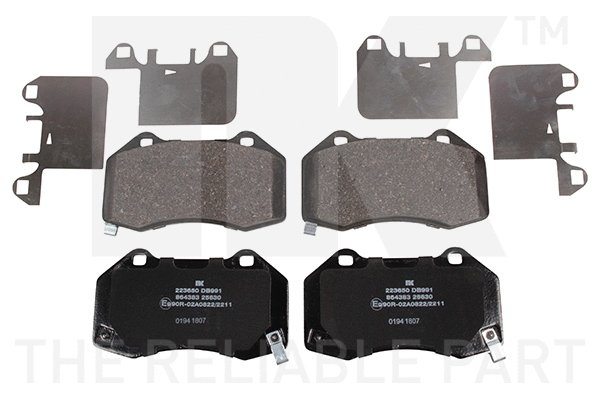 Brake Pad Set, disc brake (223650)